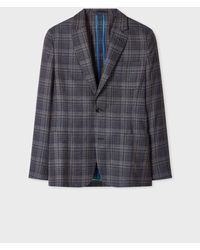 Paul Smith - And Check Silk-Wool Patch-Pocket Blazer - Lyst