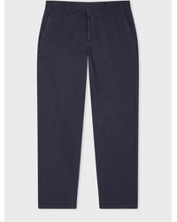 Paul Smith - Tapered-Fit Stretch Cotton-Twill Trousers - Lyst