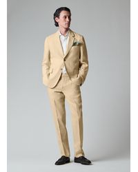 Paul Smith - Ecru Linen Buggy-Lined Blazer - Lyst