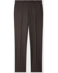 Paul Smith - Slim-Fit Micro-Check Wool Trousers - Lyst