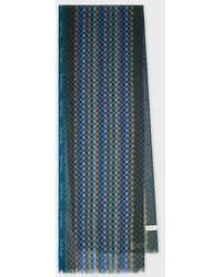 Paul Smith - Check Merino Wool-Silk Blend Scarf - Lyst