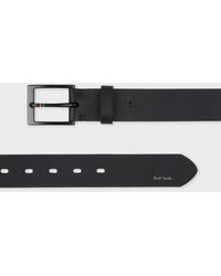 Paul Smith - Leather 'Sports Stripe' Belt - Lyst