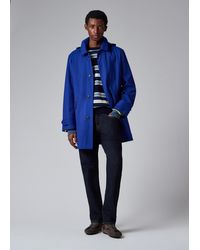Paul Smith - Cobalt 'Storm System' 3-Layer Hooded Mac - Lyst