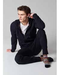 Paul Smith - Cotton Jersey Zip Hoodie - Lyst