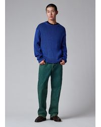 Paul Smith - Ribbed Cotton And Wool-Blend Sweater - Lyst