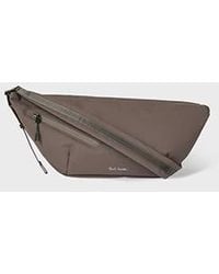 Paul Smith - Mauve Nylon Sling Cross Body Bag With Leather Trims - Lyst