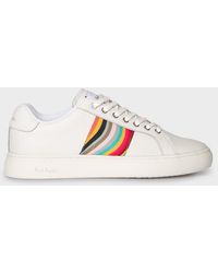 Paul Smith - White 'lapin' Sneakers With 'swirl' - Lyst