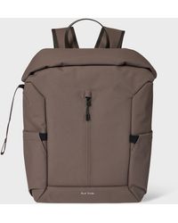 Paul Smith - Mauve Nylon Backpack With Leather Trims - Lyst
