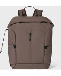 Paul Smith - Mauve Nylon Backpack With Leather Trims - Lyst