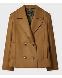 Paul Smith - Wool-Cashmere Blend Pea Coat - Lyst