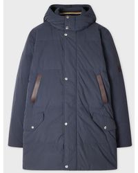 Paul Smith - Long Down Parka With Detachable Hood - Lyst