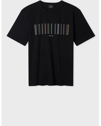 Paul Smith - 'Stitch Stripe' Print T-Shirt - Lyst