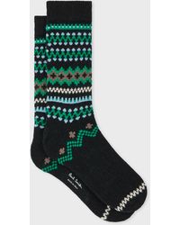 Paul Smith - Wool-Blend Fair Isle Socks - Lyst