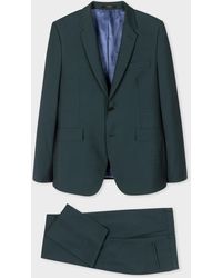 Paul Smith - The Kensington - Slim-fit Dark Green Wool-mohair Suit - Lyst