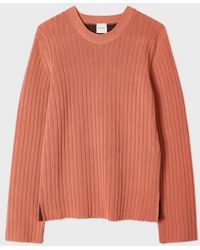 Paul Smith - Contrast Back Ribbed Knit Sweater - Lyst