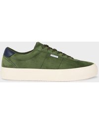 Paul Smith - Khaki Suede 'Dillon' Trainers - Lyst