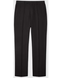 Paul Smith - Tapered-Fit Dark Linen Trousers - Lyst