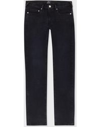 PS by Paul Smith - Slim-fit Black Mid-wash 'organic Stretch' Jeans Blue - Lyst