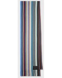 Paul Smith - Multistripe Wool Scarf - Lyst