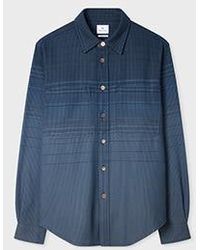 Paul Smith - Dark Gradient Check Cotton Shirt - Lyst