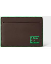 Paul Smith - Leather 'Contrast Logo' Card Holder - Lyst