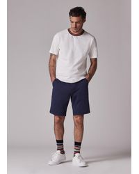 Paul Smith - White 'artist Stripe' Collar Cotton T-shirt - Lyst