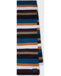 Paul Smith - Stripe Lambswool Scarf - Lyst