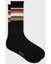 Paul Smith - Cotton-Blend 'Signature Stripe' Socks - Lyst
