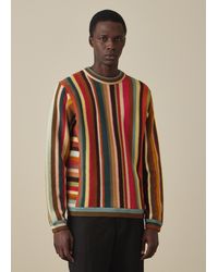 Paul Smith - Boiled Merino Wool 'Signature Stripe' Sweater - Lyst