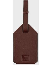 Paul Smith - Dark Leather Luggage Tag - Lyst