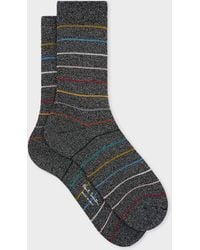 Paul Smith - Glitter 'Signature Stripe' Socks - Lyst