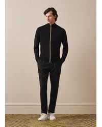 Paul Smith - Washable Merino Wool 'Signature Stripe' Zip Cardigan - Lyst