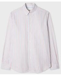 Paul Smith - Classic-Fit Light Stripe Cotton Button-Down Shirt - Lyst
