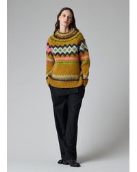 Paul Smith - Fair Isle Wool-Alpaca Sweater - Lyst