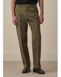 Paul Smith - Relaxed-Fit Khaki Cotton-Twill Chinos - Lyst