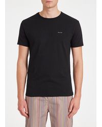 Paul Smith - Mixed Colour Organic Cotton Logo Lounge T-Shirts Three Pack - Lyst