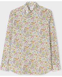 Paul Smith - Tailored-fit Multicolour 'liberty Floral' Shirt - Lyst