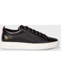 Paul Smith - Black Leather 'lee' Sneakers - Lyst
