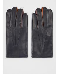 Paul Smith - Leather 'Concertina' Gloves - Lyst