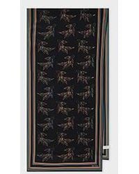 Paul Smith - 'Le Peche Fish' 'Signature Stripe' Silk Scarf - Lyst