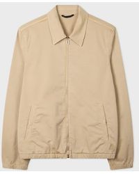 Paul Smith - Washed Tan Cotton-Twill Coach Jacket - Lyst