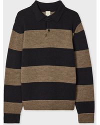 Paul Smith - Block Stripe Polo Sweater - Lyst