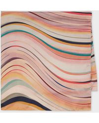 Paul Smith - Striped Wavy Scarf - Lyst