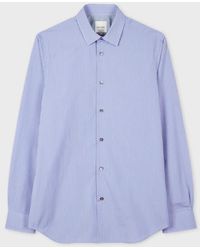 Paul Smith - Tailored-Fit And Gingham Shirt - Lyst