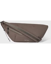 Paul Smith - Mauve Nylon Sling Cross Body Bag With Leather Trims - Lyst