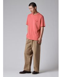 Paul Smith - Blanket-Stitch 'Happy' T-Shirt - Lyst