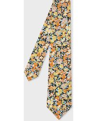 Paul Smith - Floral Cotton Tie - Lyst