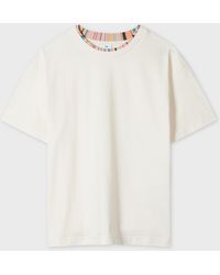 Paul Smith - 'Swirl' Neck T-Shirt - Lyst