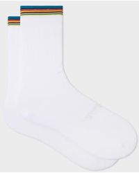 Paul Smith - 'Signature Stripe' Tipping Cycling Socks - Lyst