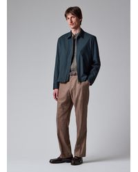 Paul Smith - Dark Melange 'Storm System' Wool Harrington Jacket - Lyst
